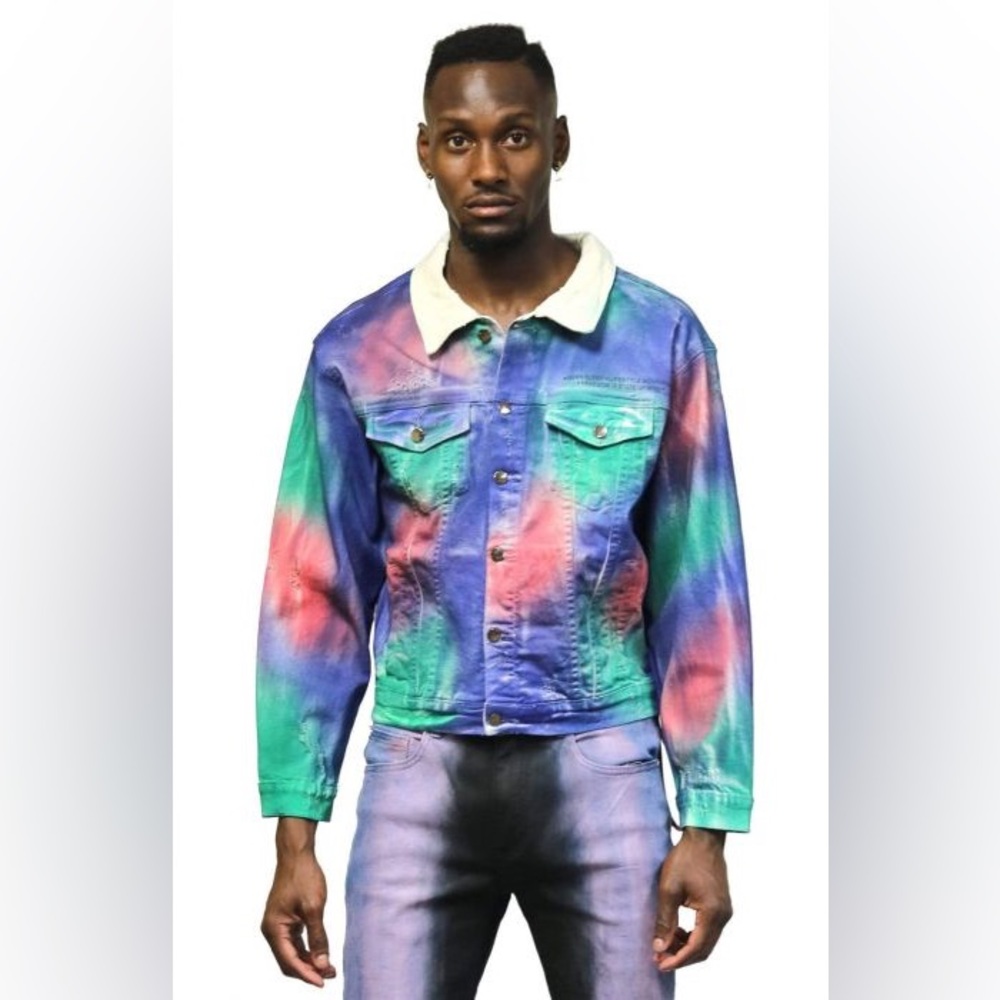 Paint Distressed Jacket - Picture 5 of 5